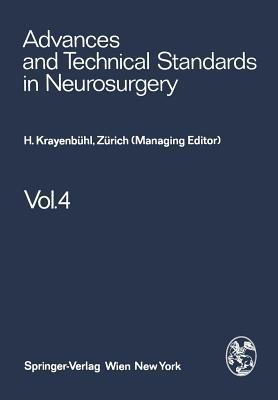 Advances and Technical Standards in Neurosurgery - S. Mingrino,B. Pertuiset,L. Symon - cover