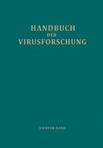 Handbuch der Virusforschung: 4. Band (III. Ergänzungsband)
