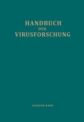 Handbuch der Virusforschung: 4. Band (III. Ergänzungsband) - cover