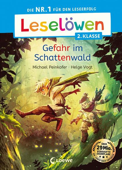 Leselöwen 2. Klasse - Gefahr im Schattenwald - Michael Peinkofer,Helge Vogt - ebook