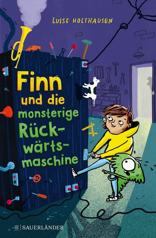 Finn und die monsterige Rückwärtsmaschine - Luise Holthausen,Tine Schulz - ebook