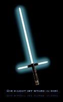 Die Macht ist stark in dir! (Notizbuch): Notizbuch, Einschreibbuch; Notebook, tablet, notes, Notizen, kein Star Wars Buch, light sword, Lichtschwert, sword, dark power, dunkle Macht, zur Aufnahme/Speicherung von Informationen die man nicht vergessen möchte