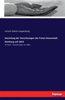 Sammlung der Verordnungen der Freien Hansestadt Hamburg seit 1814: 29. Band - Verordnungen von 1860 - Johann Martin Lappenberg - cover