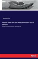Return of judicial Rents fixed by Sub-Commissioners and Civil Bill Courts: Notified to Irish Land Commission, July-October 1896 - Anonymus - cover