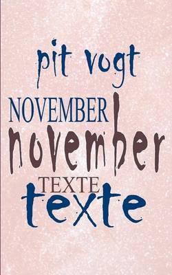 November: Texte - Pit Vogt - cover
