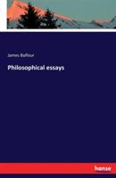 Philosophical essays - James Balfour - cover