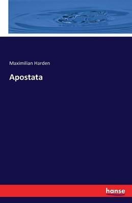 Apostata - Maximilian Harden - cover