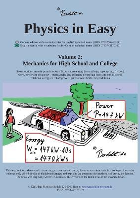 Physics in Easy: Mechanics for High School and College - Matthias Badelt - cover