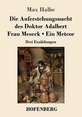 Die Auferstehungsnacht des Doktor Adalbert / Frau Meseck / Ein Meteor: Drei Erzahlungen - Max Halbe - cover