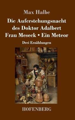 Die Auferstehungsnacht des Doktor Adalbert / Frau Meseck / Ein Meteor: Drei Erzählungen - Max Halbe - cover