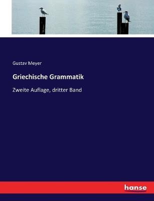 Griechische Grammatik: Zweite Auflage, dritter Band - Gustav Meyer - cover