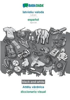 BABADADA black-and-white, latviesu valoda - espanol, Attelu vardnica - diccionario visual: Latvian - Spanish, visual dictionary - Babadada Gmbh - cover