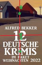 12 Deutsche Krimis im Paket Weihnachten 2022