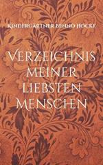 Verzeichnis meiner liebsten Menschen: Liebe Freunde Verwandte