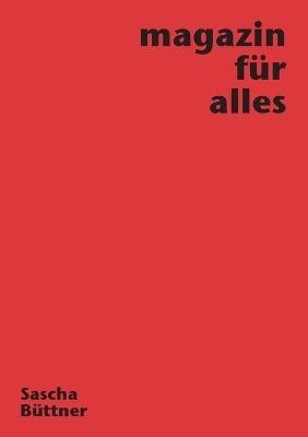 magazin für alles - Sascha Büttner - cover