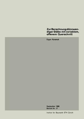 Zur Berechnung dünnwandiger Stäbe mit variablem, offenem Querschnitt - E. Karamuk - cover