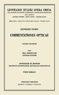 Commentationes opticae 2nd part - Leonhard Euler - cover