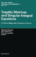 Toeplitz Matrices and Singular Integral Equations - cover