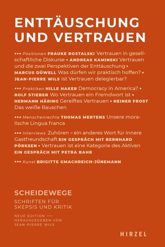 Enttäuschung und Vertrauen