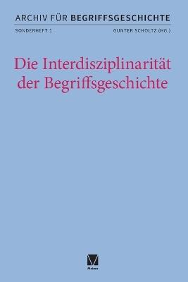 Die Interdisziplinarität der Begriffsgeschichte - cover