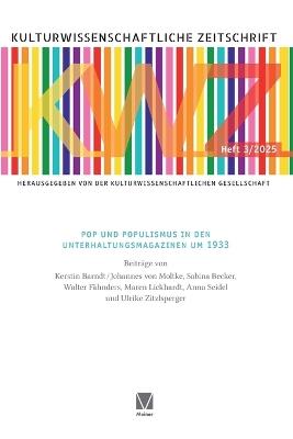 Pop und Populismus in den Unterhaltungsmagazinen um 1933 - cover