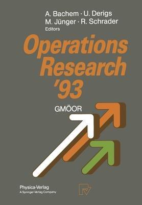 Operations Research ’93: Extended Abstracts of the 18th Symposium on Operations Research held at the University of Cologne September 1–3, 1993 - cover