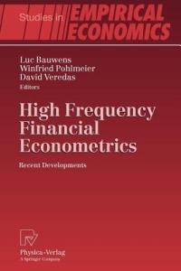 High Frequency Financial Econometrics: Recent Developments - cover