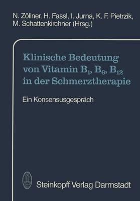 Klinische Bedeutung von Vitamin B1, B6, B12 in der Schmerztherapie: Ein Konsensusgespräch - cover
