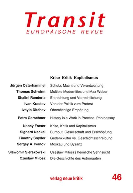 Transit 46. Europäische Revue