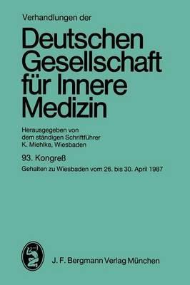 Kongreß: gehalten zu Wiesbaden vom 26. bis 30. April 1987 - Klaus Miehlke - cover