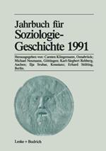 Jahrbuch für Soziologiegeschichte 1991