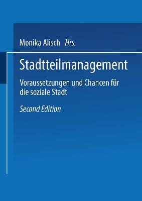 Stadtteilmanagement: Voraussetzungen und Chance für die soziale Stadt - cover