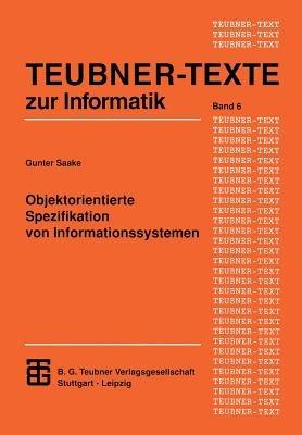 Objektorientierte Spezifikation von Informationssystemen - cover