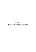 Karl May. Das Vermächtnis es Inka.