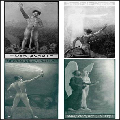 4 Karl May Bestseller: Der Schut-Durch die Wüste-Am Rio de la Plata-Am Jenseits.