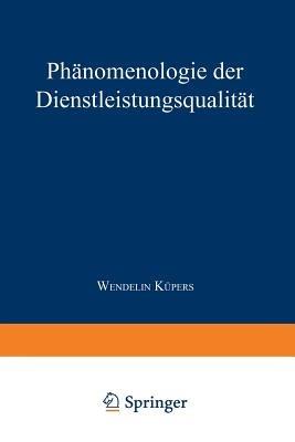 Phänomenologie der Dienstleistungsqualität - cover