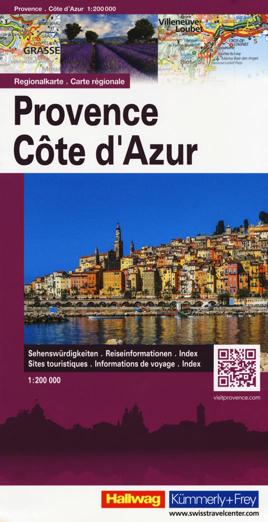Provenza Costa Azzurra-Provence Cote d'Azur 1:200.000. Carta stradale - copertina