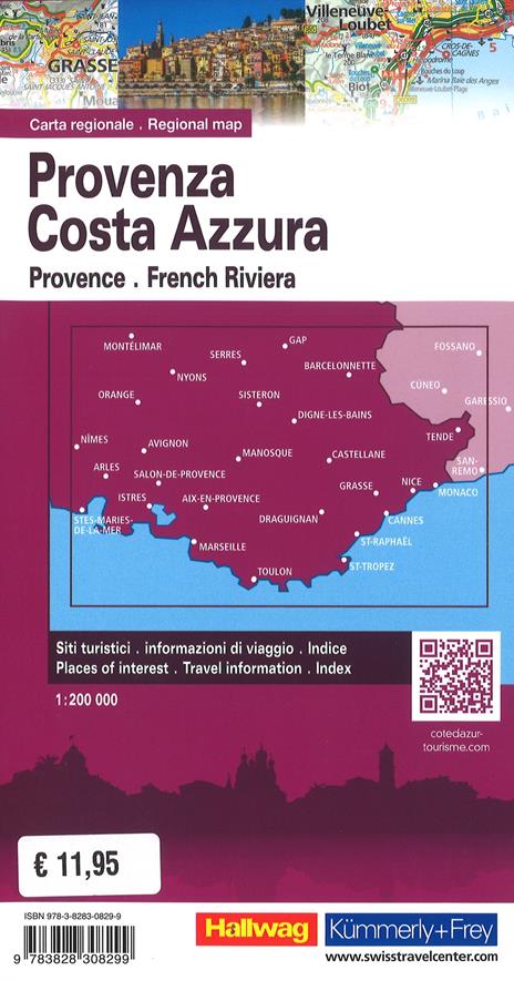Provenza Costa Azzurra-Provence Cote d'Azur 1:200.000. Carta stradale - 2
