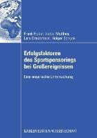 Erfolgsfaktoren des Sportsponsorings bei Großereignissen: Eine empirische Untersuchung