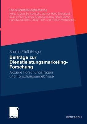Beiträge zur Dienstleistungsmarketing-Forschung: Aktuelle Forschungsfragen und Forschungsergebnisse - cover