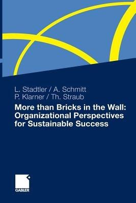 More than Bricks in the Wall: Organizational Perspectives for Sustainable Success: A tribute to Professor Dr. Gilbert Probst - cover