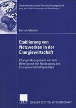 Etablierung von Netzwerken in der Energiewirtschaft: Change Management vor dem Hintergrund der Neufassung des Energiewirtschaftsgesetzes