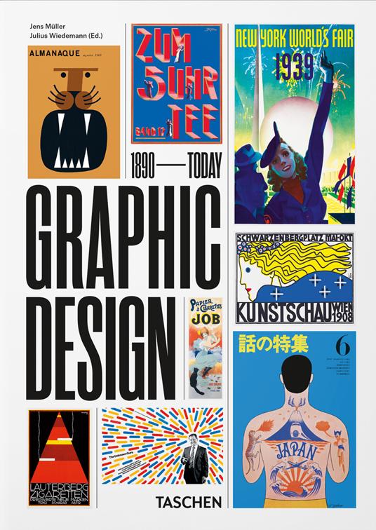 The history of graphic design. 45th Ed. Ediz. inglese, francese, tedesca - Jens Müller - copertina