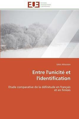Entre l'Unicit  Et l'Identification - Ahlstrom-E - cover