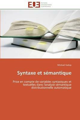 Syntaxe Et S mantique - Galop-M - cover