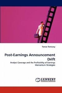 Post-Earnings Announcement Drift - Tomas Tomcany - cover