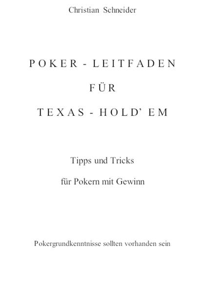 Poker-Leitfaden für Texas-Hold'em