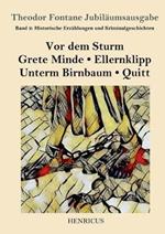 Historische Erzählungen und Kriminalgeschichten: Vor dem Sturm / Grete Minde / Ellernklipp / Unterm Birnbaum / Quitt
