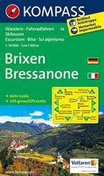 Carta escursionistica n. 56. Bressanone-Brixen 1:50.000
