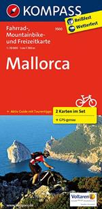 Cartina ciclistica n. 3500 Mallorca. Set di 2 cartine. Ediz. multilingue